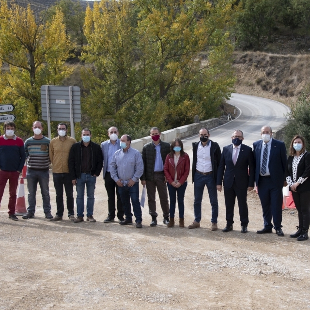 La Diputación de Castellón recepciona oficialmente la obras de remodelación de la CV-120 entre La Mata y el límite con la provincia de Teruel