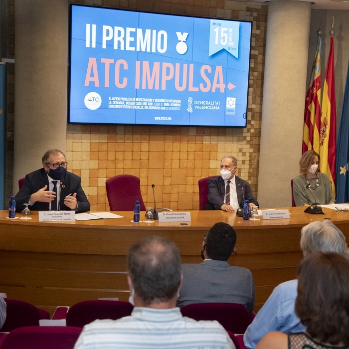 La Diputación de Castellón apuesta por la innovación en el campo cerámico con el copatrocinio de los premios ‘ATC Impulsa’