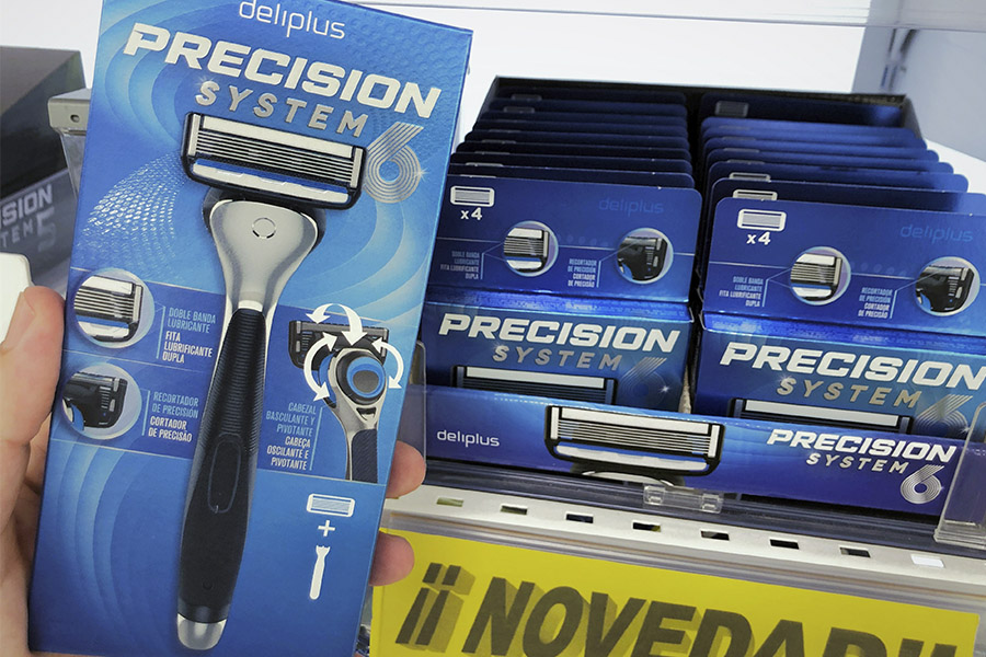 Mercadona vende las nuevas cuchillas de afeitar Precision System6 de Deliplus