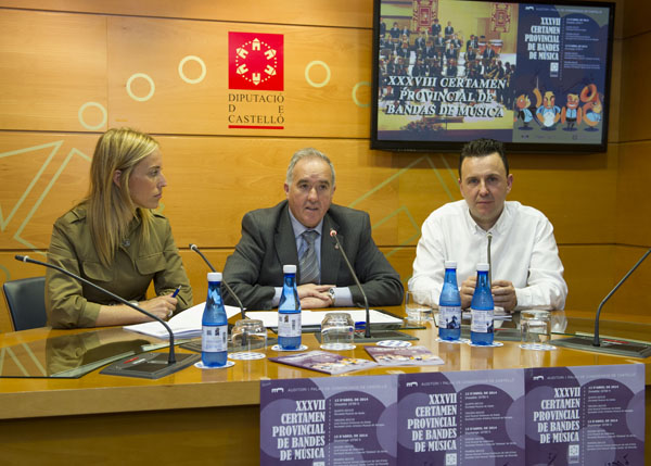 La Diputación fomenta el reconocimiento a las sociedades musicales a través del XXXVII Certamen Provincial de Bandas