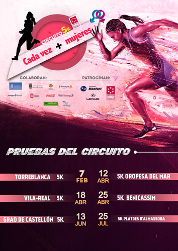 La Diputación presenta un nuevo circuito de carreras 5k dirigido a fomentar la práctica del atletismo popular entre los castellonenses