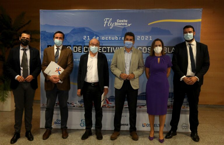 Mazón: “Costa Blanca trabaja en la captación de nuevas rutas aéreas para superar las cifras previas a la pandemia”
