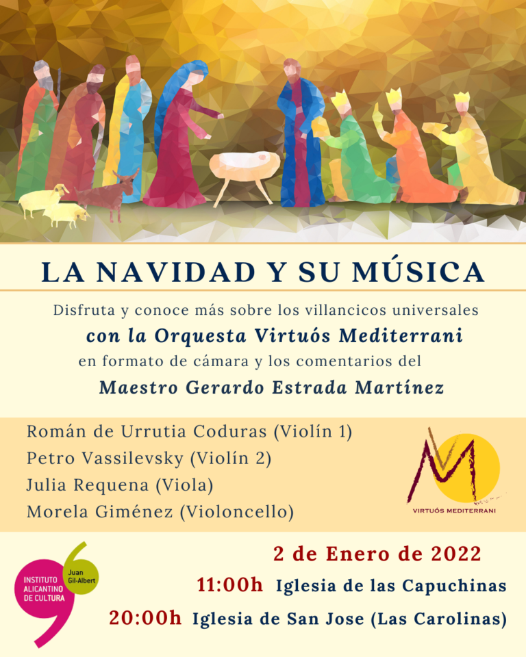 El Instituto Gil-Albert programa conciertos de Navidad en las Clarisas y en la parroquia San José de Alicante