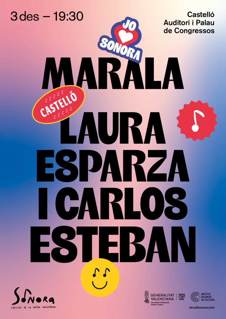 El circuit Sonora continua a Castelló amb la doble proposta de Marala i Laura Esparza i Carlos Esteban