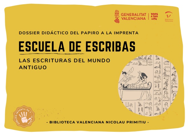 La Biblioteca Valenciana ofereix un taller infantil en línia sobre escriptures del món antic