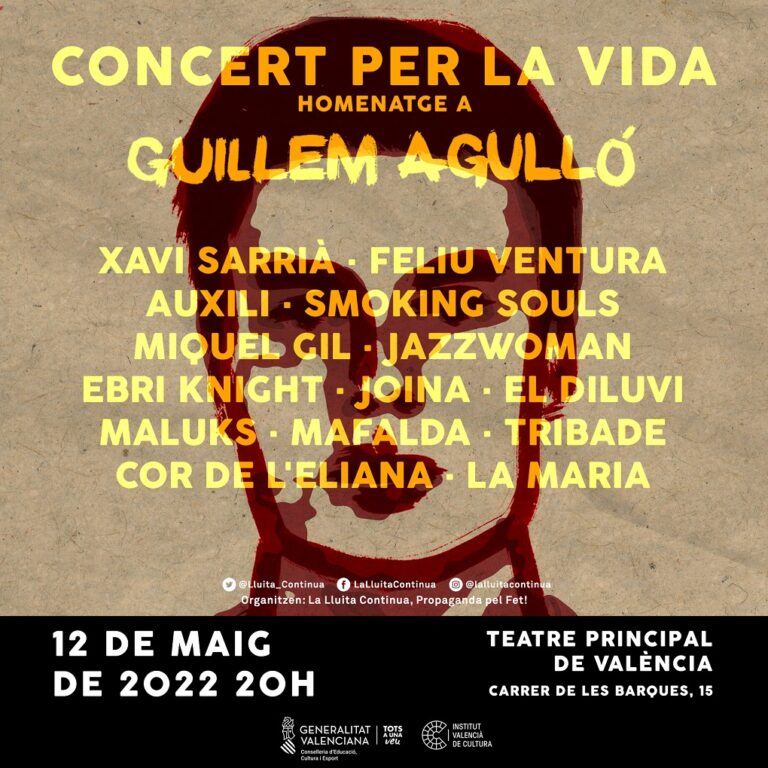 El Principal de València acull el primer ‘Concert per la vida’, en homenatge a Guillem Agulló
