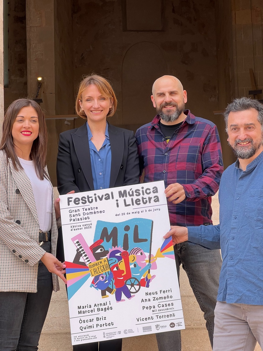 L'Institut Valencià de Cultura presenta a Xàtiva la nova edició del festival Música i Lletra