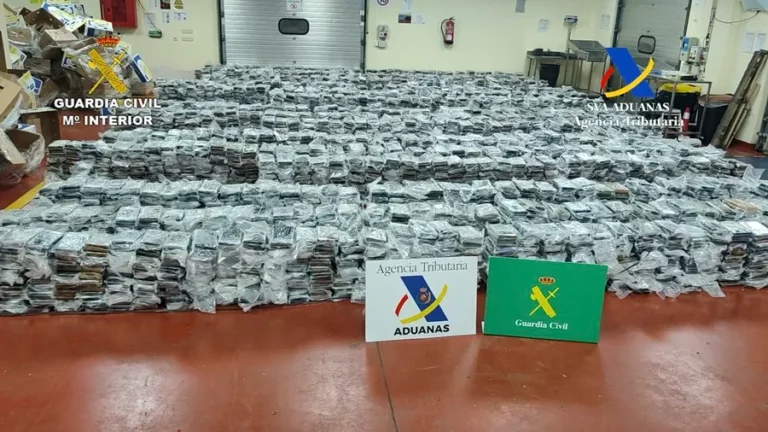 Intervienen 5,5 toneladas de cocaína en València, el mayor alijo en 4 años